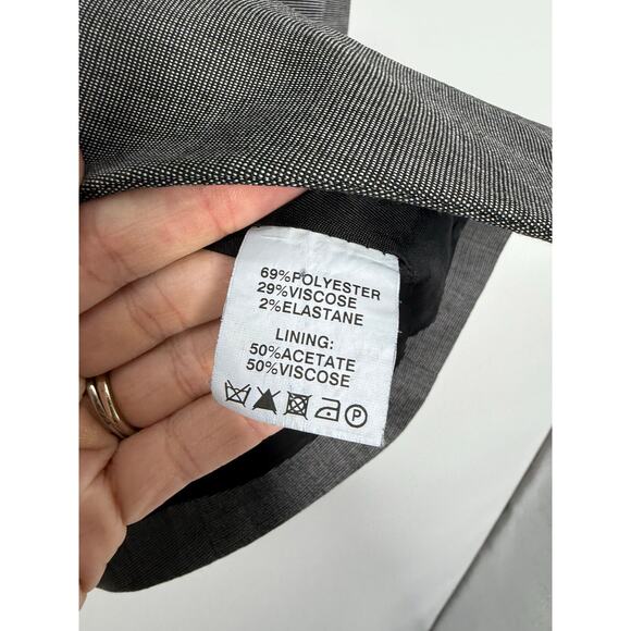 REISS Grey Suit Blazer Women’s 6 Tailored Single Breasted Careerwear - Picture 10 of 11